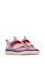 Baskets montantes enfant en simili cuir et synthétique yompy high à scratch Pourpre foncé-rose 2 - vertbaudet enfant 