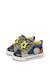 Baskets bébé garçon en simili cuir et tissu shin à zip Blanc-bleu clair+Marine-kaki 10 - vertbaudet enfant 