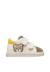 Baskets bébé garçon en cuir et daim geordi 3 à scratch Blanc-vert 1 - vertbaudet enfant 