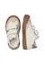 Baskets bébé fille en cuir et daim riby à scratch Blanc-beige-marron 4 - vertbaudet enfant 