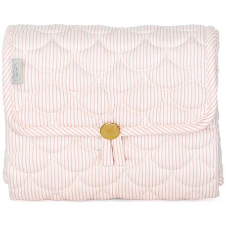 Tapis à langer bébé de voyage matelassé classic stripes rose Rose 1 - vertbaudet enfant 