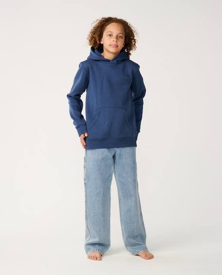 Sweat à capuche enfant classic surf Bleu marine clair 4 - vertbaudet enfant 