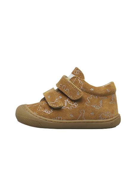 Chaussures premiers pas bébé garçon en daim cocoon à scratch Marine-marron+Marron-cognac 8 - vertbaudet enfant 