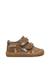 Chaussures premiers pas barefoot bébé garçon en daim amur à scratch Marron clair-céleste 1 - vertbaudet enfant 