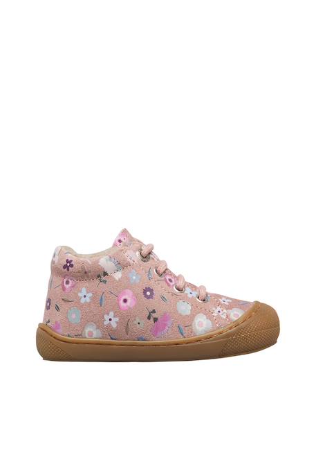 Chaussures premiers pas bébé fille en daim cocoon Gris foncé-violet+Rose-magnolia+Sauge-céleste 6 - vertbaudet enfant 