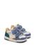 Baskets bébé garçon en cuir et daim klip 4 à scratch Gris tourterelle-bleu+Marine-citrouille 7 - vertbaudet enfant 