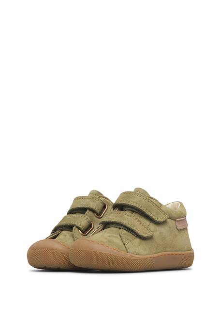 Chaussures barefoot bébé garçon en cuir amur à scratch Kaki+Marine+Marron 5 - vertbaudet enfant 