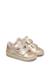 Baskets fille en cuir et tissu alnoite 2 à scratch Platine-rose 2 - vertbaudet enfant 