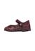 Ballerines bébé fille en vernis et tissu pailleté ballet Bordeaux 3 - vertbaudet enfant 