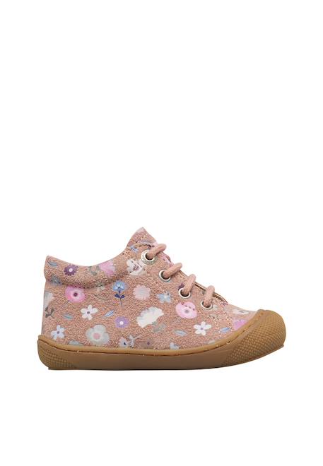 Chaussures premiers pas bébé fille en daim cocoon Gris foncé-violet+Magnolia-rose+Rose-rose clair 11 - vertbaudet enfant 