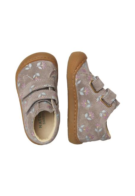 Chaussures barefoot fille en daim amur à scratch Gris foncé 4 - vertbaudet enfant 