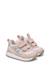 Baskets bébé fille en simili cuir et tissu sulko à scratch Argent-rose 2 - vertbaudet enfant 