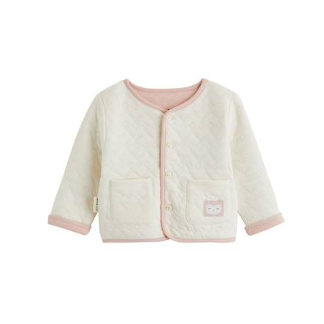 Veste bébé en molleton miette Ecru 2 - vertbaudet enfant 