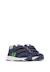 Baskets bébé garçon en cuir et tissu jesko 2 à scratch Bleu-vert-blanc 2 - vertbaudet enfant 