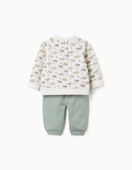 Ensemble en coton peigné avec motif maison et arbre Blanc 2 - vertbaudet enfant 