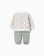 Ensemble en coton peigné avec motif maison et arbre Blanc 2 - vertbaudet enfant 