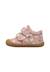 Chaussures premiers pas bébé fille en daim cocoon à scratch Gris foncé-marron+Rose-marron 8 - vertbaudet enfant 