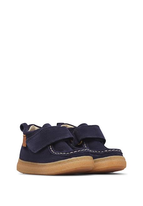 Bottines bébé garçon en daim kasden à scratch Cognac-marron+Marine-marron 7 - vertbaudet enfant 