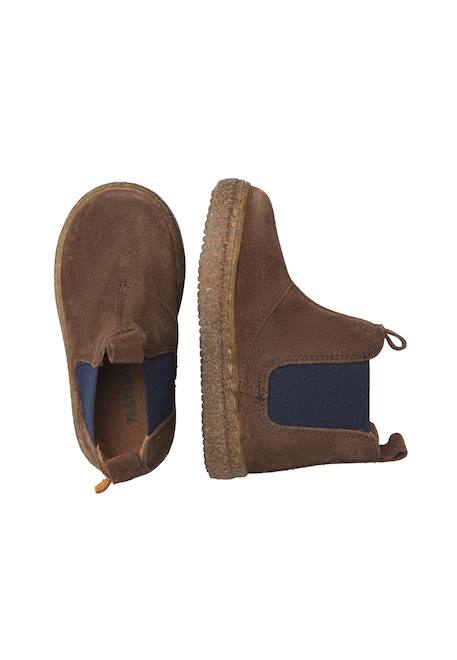 Bottines chelsea enfant en daim figus Anthracite-bleu+Bleu-vert+Marron-marine 14 - vertbaudet enfant 