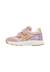 Baskets bébé fille en cuir et tissu jesko 2 à scratch, avec paillettes Rose-rose poudré 3 - vertbaudet enfant 