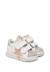 Baskets bébé fille en cuir et daim salazar 3 à scratch Blanc-argenté 2 - vertbaudet enfant 