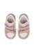 Baskets montantes fille en cuir et daim alnoite high 2 à scratch Rose-platine 4 - vertbaudet enfant 
