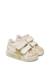 Baskets bébé fille en cuir et daim salazar 3 à scratch Blanc-platine 2 - vertbaudet enfant 