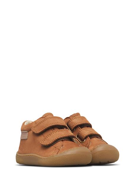 Chaussures barefoot bébé garçon en cuir amur à scratch Kaki+Marine+Marron 12 - vertbaudet enfant 