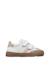 Baskets enfant en cuir et daim riby à scratch Blanc-gris-bleu+Blanc-gris-rose poudré 6 - vertbaudet enfant 