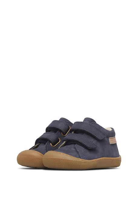 Chaussures barefoot bébé garçon en cuir amur à scratch Kaki+Marine+Marron 10 - vertbaudet enfant 