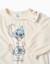 Pyjama en velours avec imprimé stitch Beige clair 3 - vertbaudet enfant 