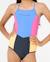 Maillot de bain une pièce block party fille Bleu marine 5 - vertbaudet enfant 