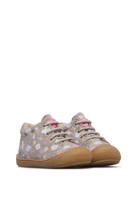 Chaussures premiers pas bébé fille en daim cocoon Gris foncé-violet+Rose-magnolia+Sauge-céleste 2 - vertbaudet enfant 
