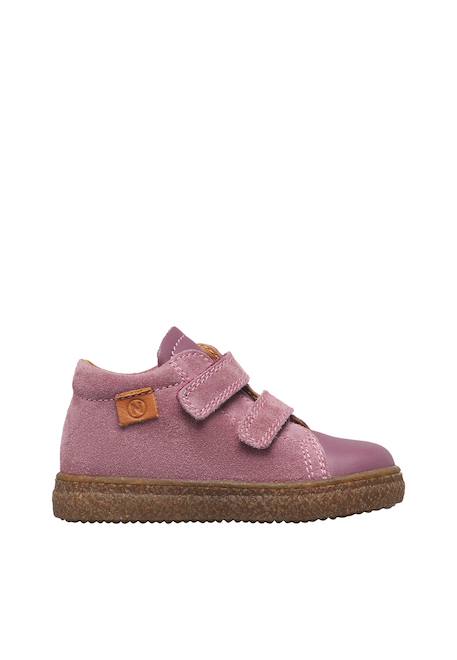 Baskets enfant en cuir et daim albus à scratch Violet 1 - vertbaudet enfant 