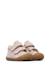 Chaussures premiers pas bébé fille en daim cocoon à scratch Rose poudré-céleste 2 - vertbaudet enfant 