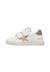 Baskets bébé fille en cuir et daim pinn à scratch Blanc-platine 3 - vertbaudet enfant 