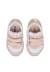 Baskets bébé fille en simili cuir et tissu sulko à scratch Argent-rose 4 - vertbaudet enfant 
