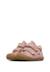 Chaussures premiers pas bébé fille en daim cocoon à scratch, broderies cœurs Rose-violet+Sable-cognac 5 - vertbaudet enfant 