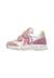 Baskets fille en cuir et tissu jesko 2 à scratch Rose poudré-blanc-platine 3 - vertbaudet enfant 