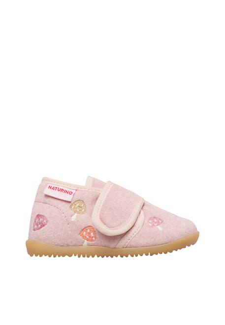 Chaussons bébé en tissu eduns Gris+Rose 6 - vertbaudet enfant 