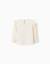 T-shirt en coton à manches longues avec imprimé maison Blanc 2 - vertbaudet enfant 
