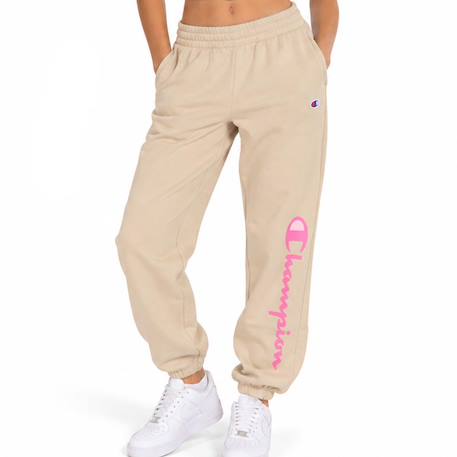 Pantalon de jogging fille Beige+Rose 1 - vertbaudet enfant 