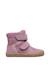 Bottines barefoot bébé en daim et tissu koddas à scratch, imperméables Kaki-marron+Rose-magnolia 6 - vertbaudet enfant 