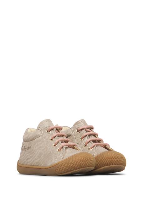 Chaussures premiers pas bébé fille en daim cocoon Platine-rose 2 - vertbaudet enfant 