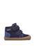 Bottines barefoot bébé garçon en daim spinni à scratch, imperméables Gris tourterelle-marron clair+Marine-bleu 6 - vertbaudet enfant 