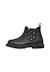 Bottines chelsea bébé fille en cuir piccadilly Noir-argent 3 - vertbaudet enfant 