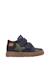 Baskets enfant en cuir et daim albus star à scratch Bleu-vert+Marron-marine 1 - vertbaudet enfant 