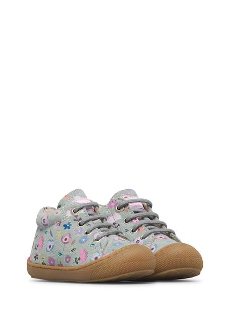 Chaussures premiers pas bébé fille en daim cocoon Gris foncé-violet+Rose-magnolia+Sauge-céleste 12 - vertbaudet enfant 