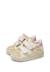 Baskets bébé fille en cuir et daim yelai à scratch Blanc-argenté+Blanc-platine 10 - vertbaudet enfant 