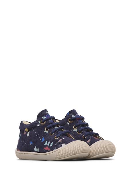 Chaussures premiers pas bébé garçon en daim cocoon Marine-céleste 2 - vertbaudet enfant 